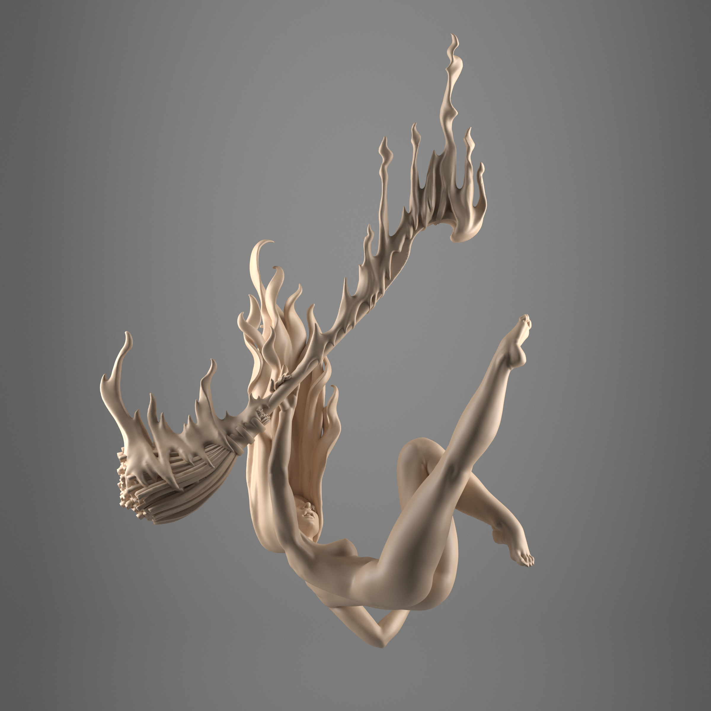 The Burning Broom Witch