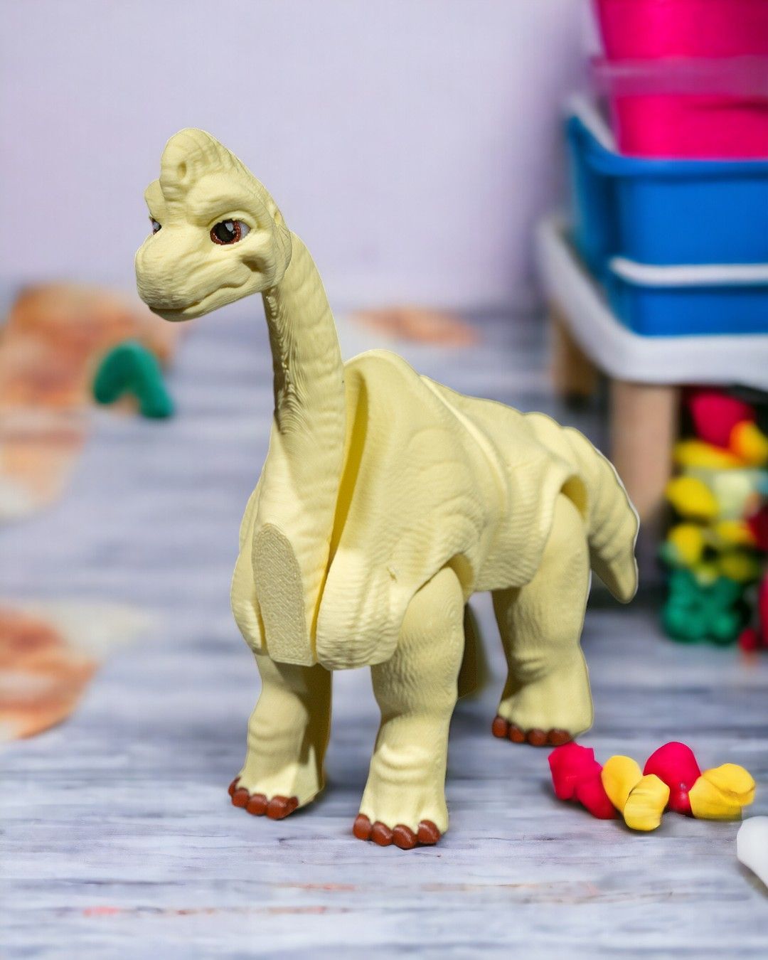 Articulated Brachiosaurus - impression filament STLFlix