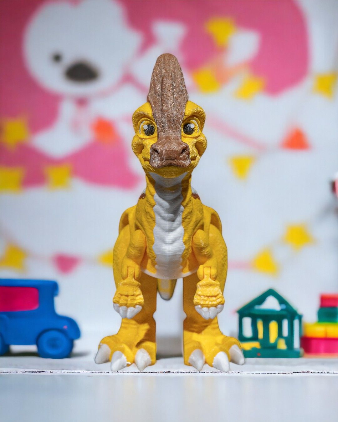 Articulated Parasaurolophus - impression filament STLFlix