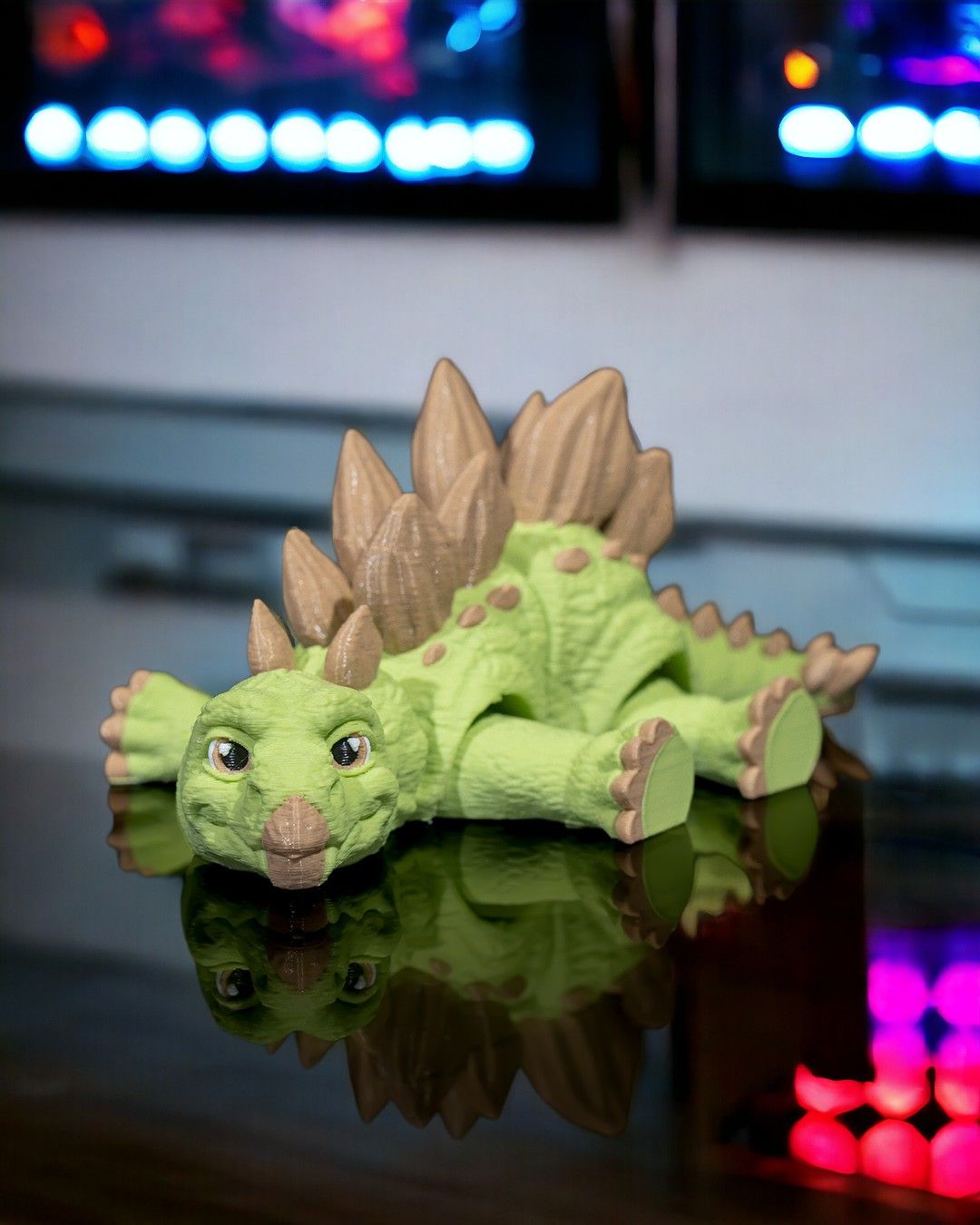 Articulated Steg-o-saurus - impression filament STLFlix