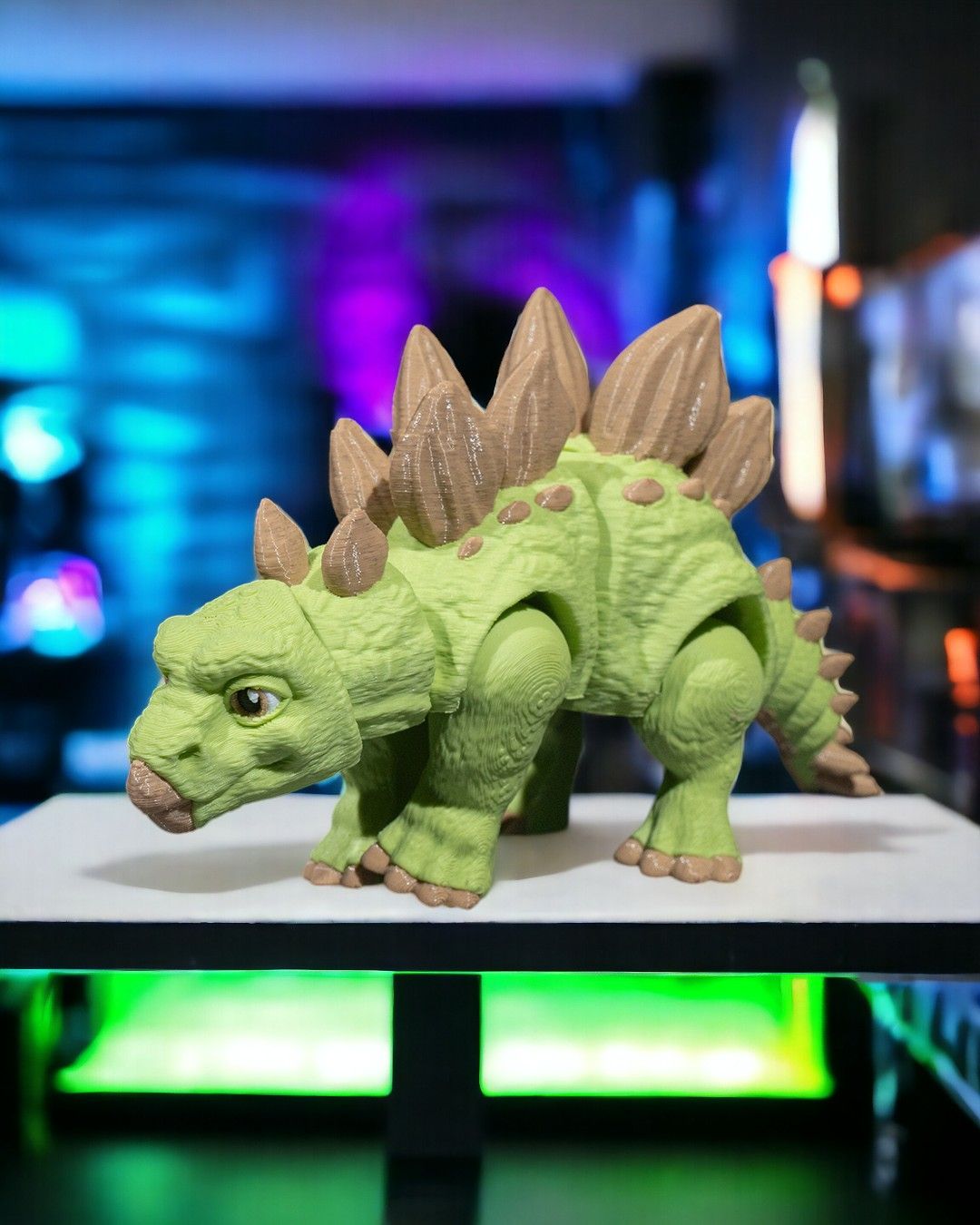 Articulated Steg-o-saurus - impression filament STLFlix