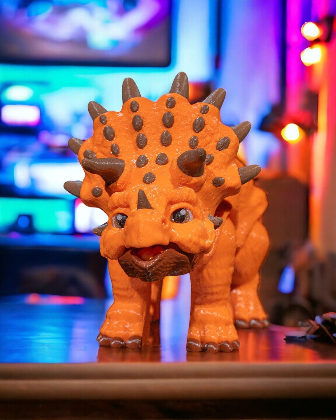 Articulated Triceratops - impression filament STLFlix