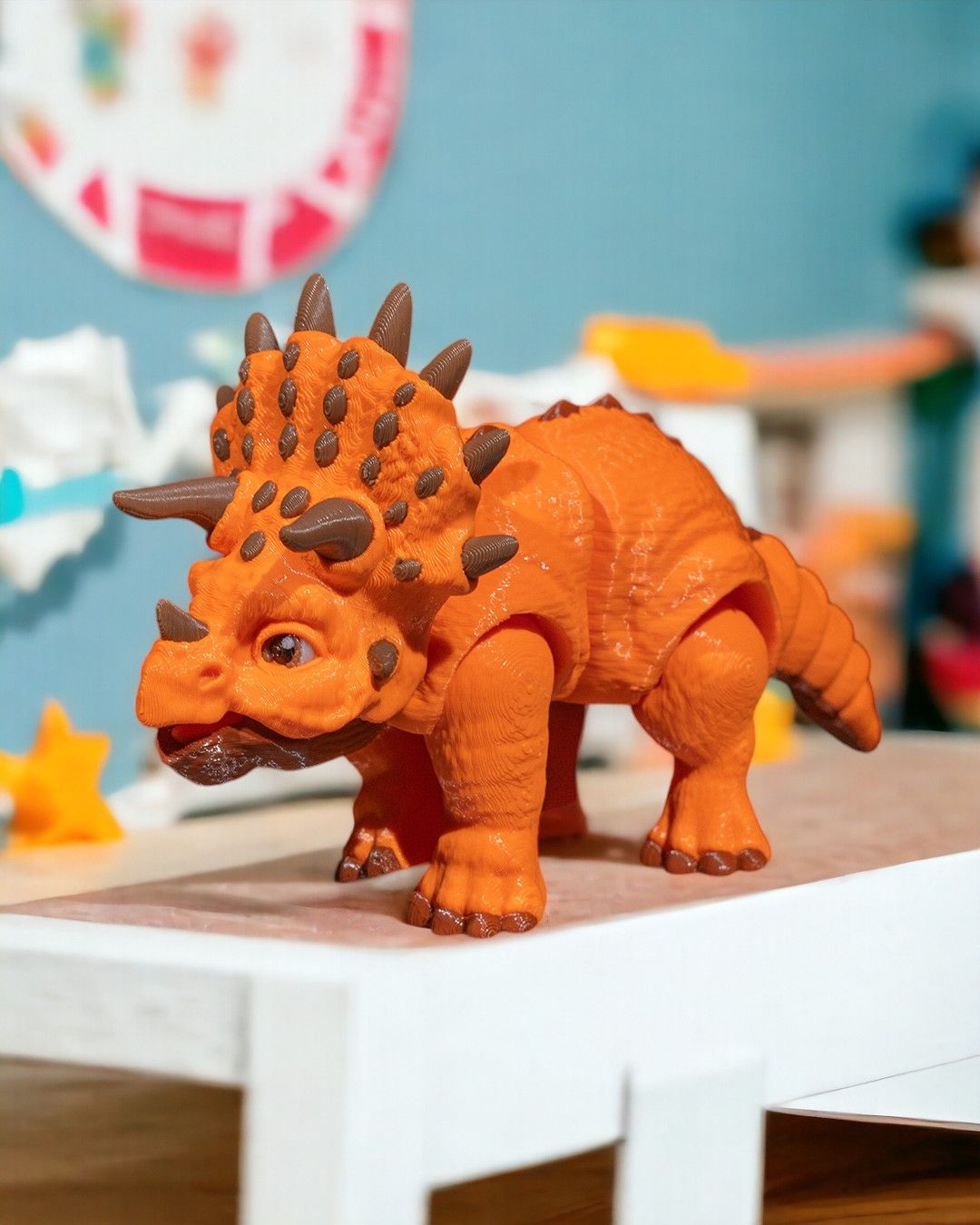 Articulated Triceratops - impression filament STLFlix