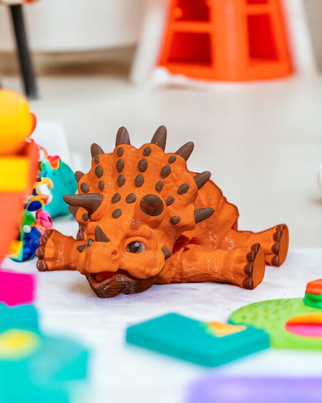 Articulated Triceratops - impression filament STLFlix