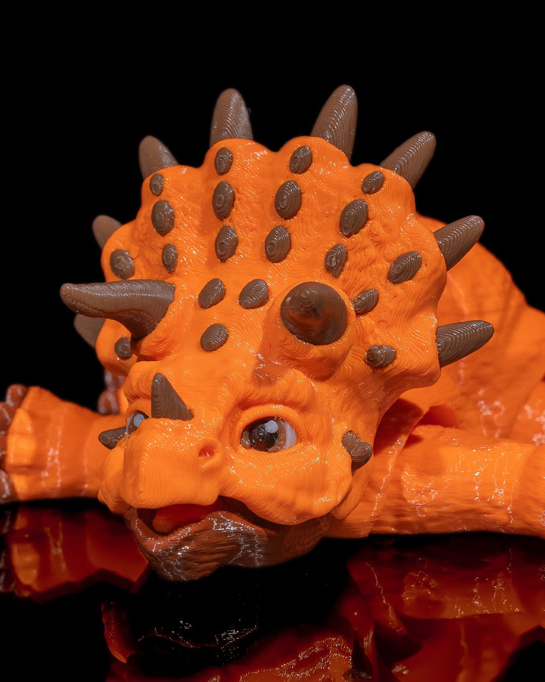 Articulated Triceratops - impression filament STLFlix