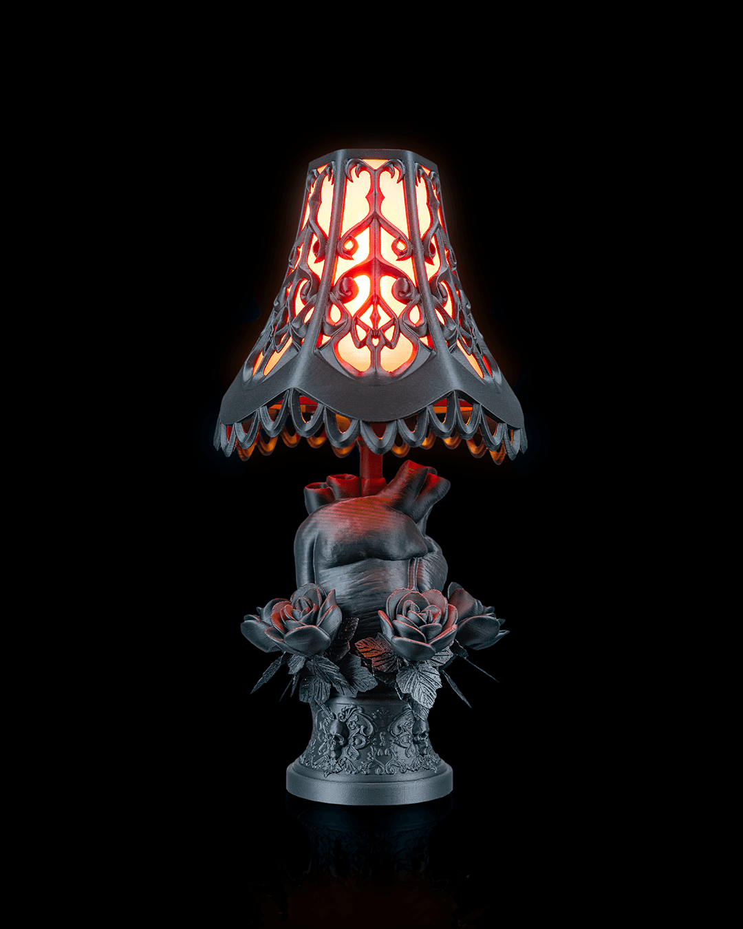 Black Heart - Lampshade - impression filament STLFlix