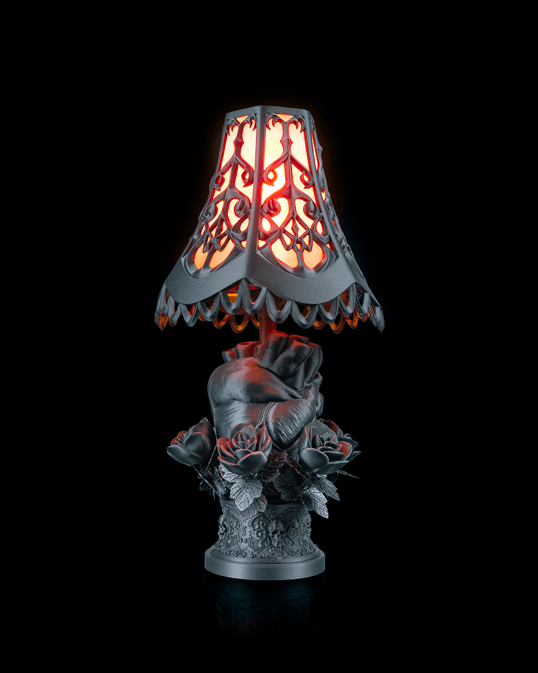 Black Heart - Lampshade - impression filament STLFlix