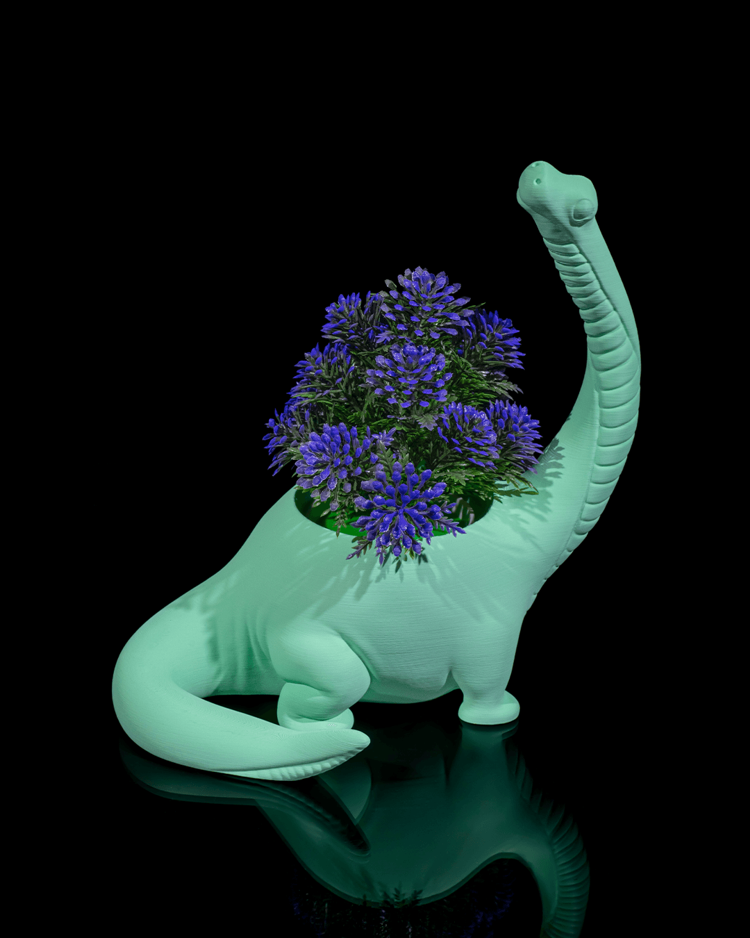 Herbivore Planter - Back - impression filament STLFlix