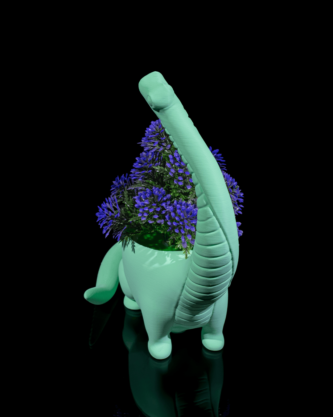 Herbivore Planter - Back - impression filament STLFlix