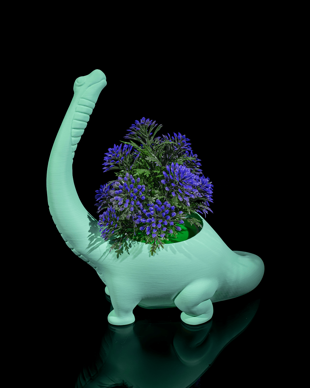 Herbivore Planter - Back - impression filament STLFlix