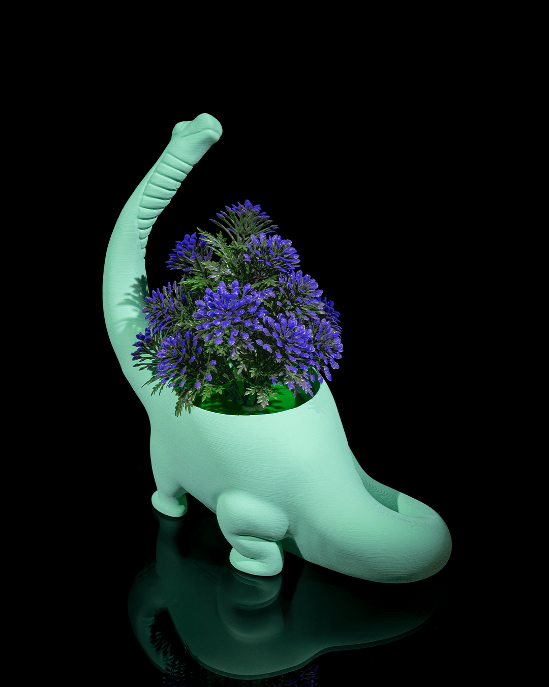 Herbivore Planter - Back - impression filament STLFlix