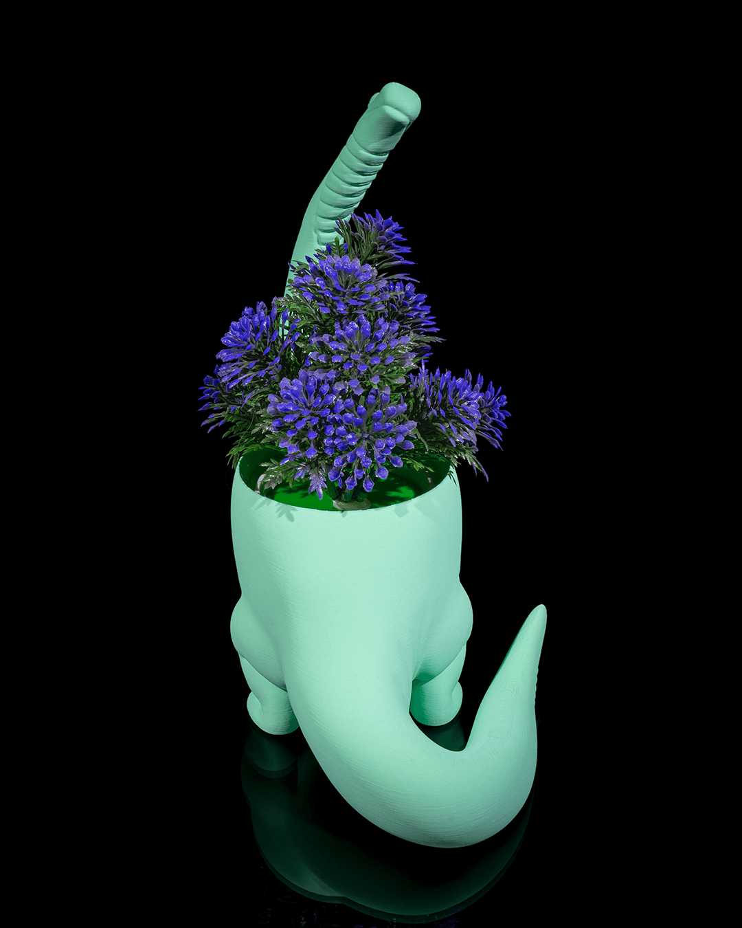 Herbivore Planter - Back - impression filament STLFlix