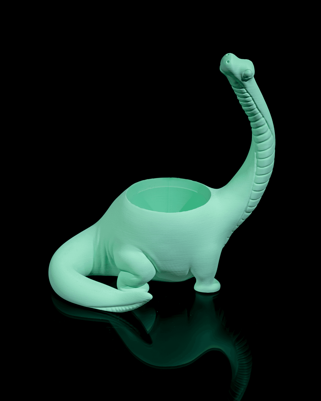 Herbivore Planter - Back - impression filament STLFlix
