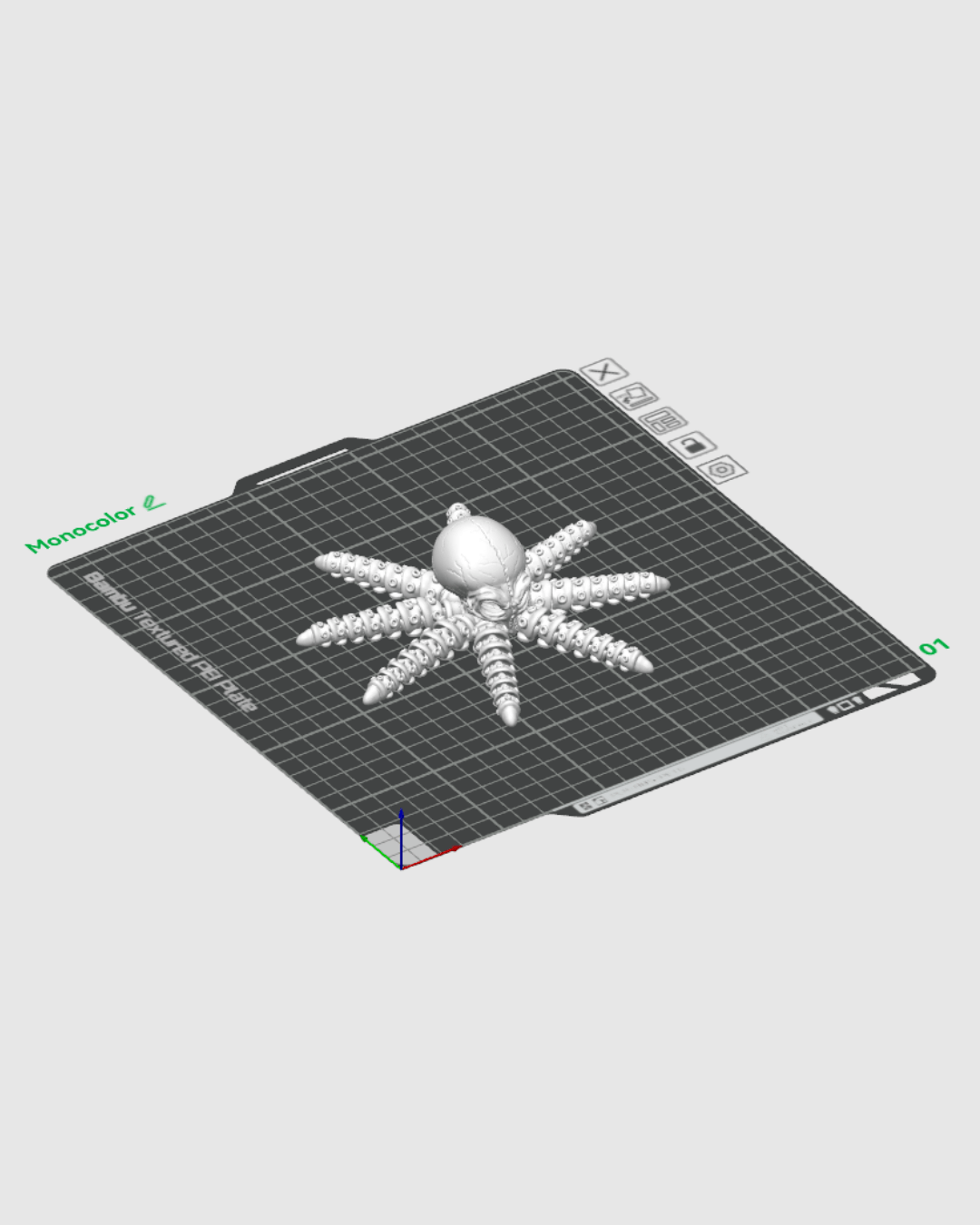 Skeleton Octopus - impression filament STLFlix